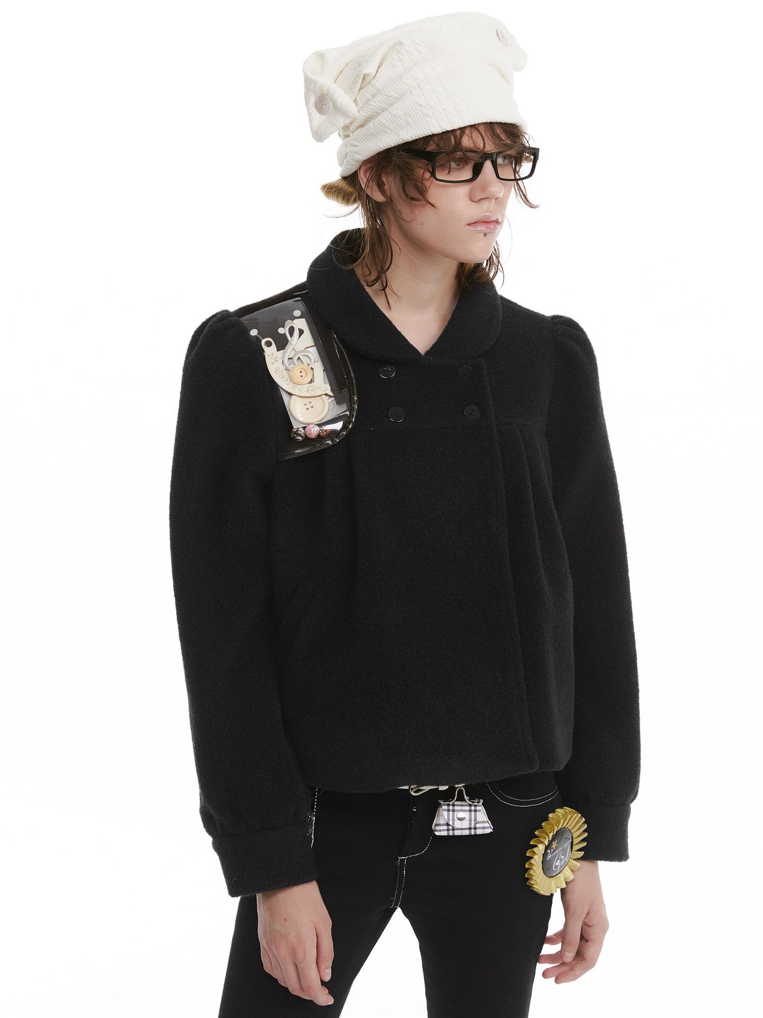 nit alcove Vestes courtes pour femme en fausse laine d&