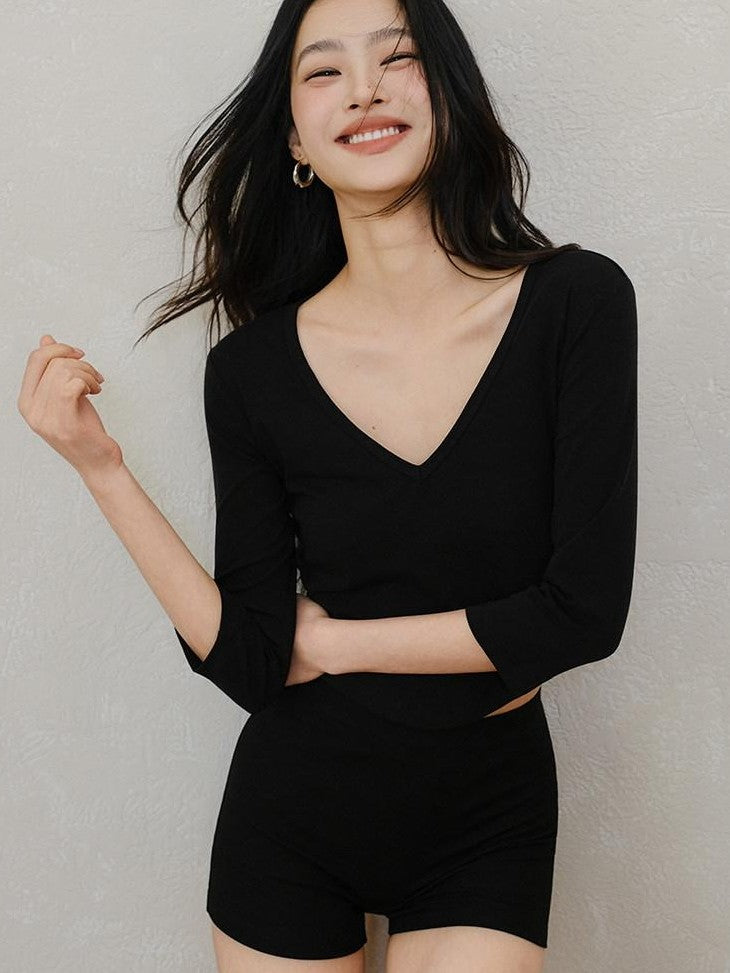FU FRESH UP Skin Friendly Slim Fit High Waist Knit Women&