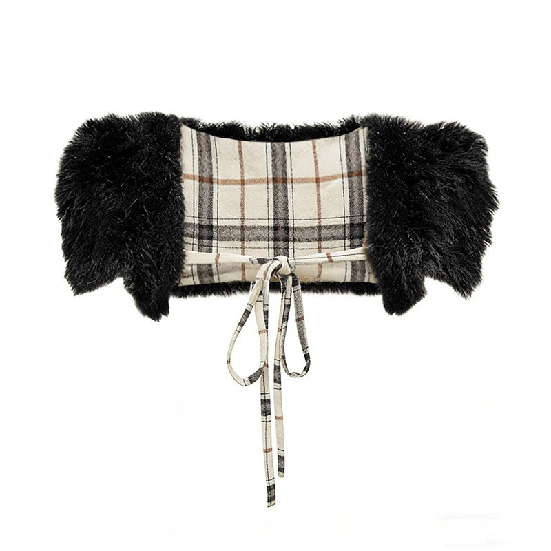 nit alcove Cardigan court à encolure bateau et ouverture sur le devant, modèle original pour femme, noir, Deer Accessories