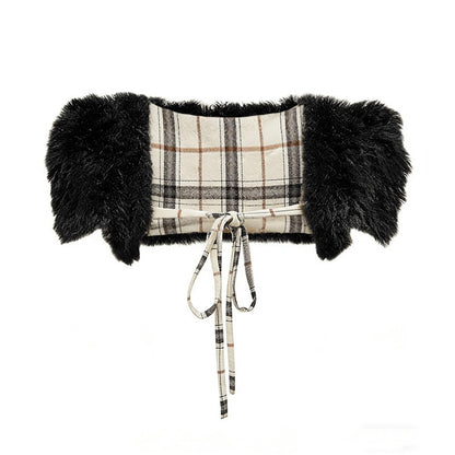 nit alcove Cardigan court à encolure bateau et ouverture sur le devant, modèle original pour femme, noir, Deer Accessories
