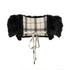 nit alcove Cardigan court à encolure bateau et ouverture sur le devant, modèle original pour femme, noir, Deer Accessories