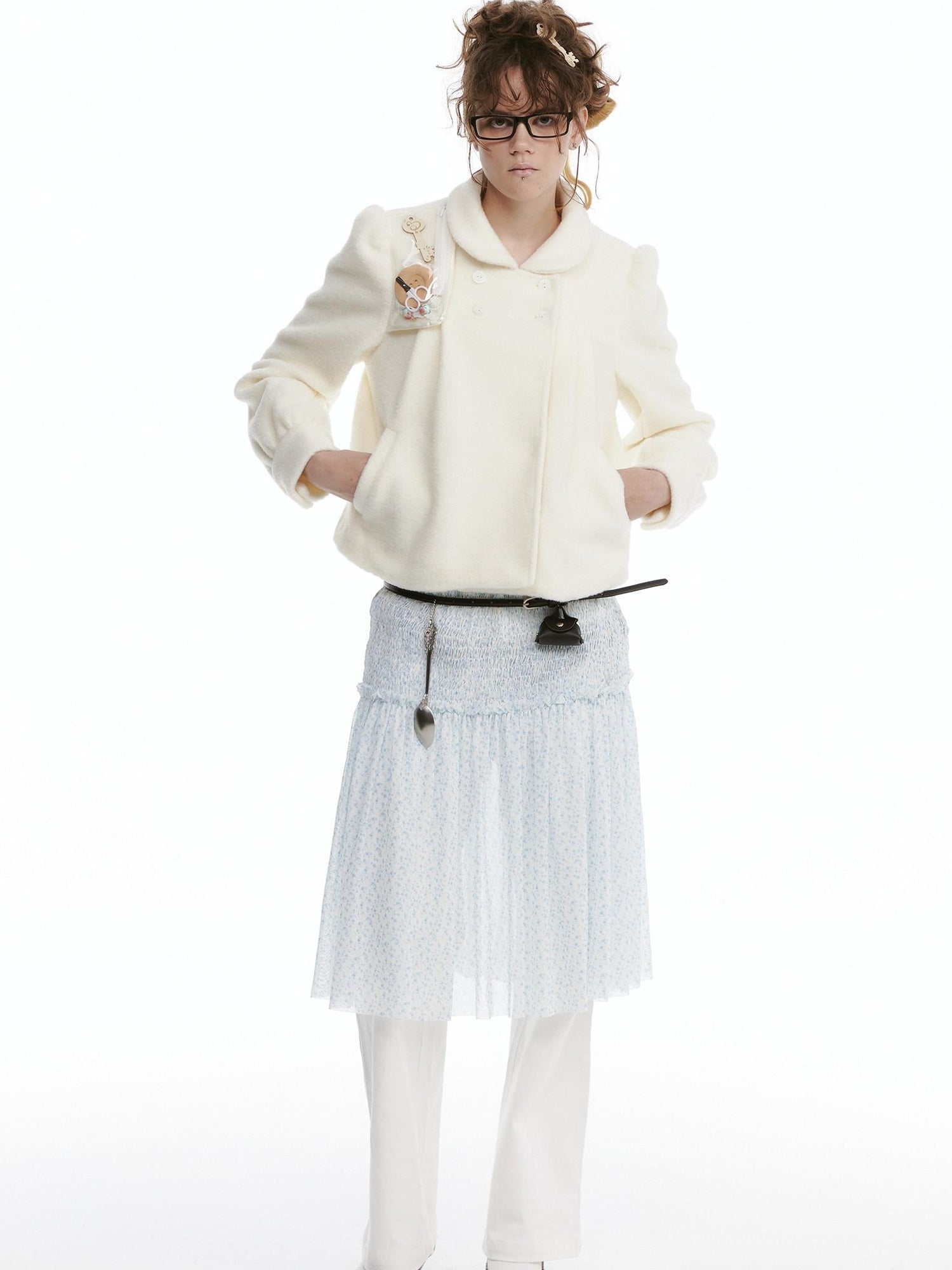 nit alcove Vestes courtes pour femme en fausse laine d&