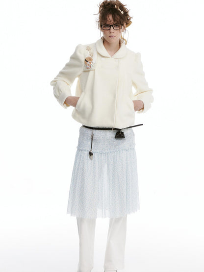 nit alcove Vestes courtes pour femme en fausse laine d&