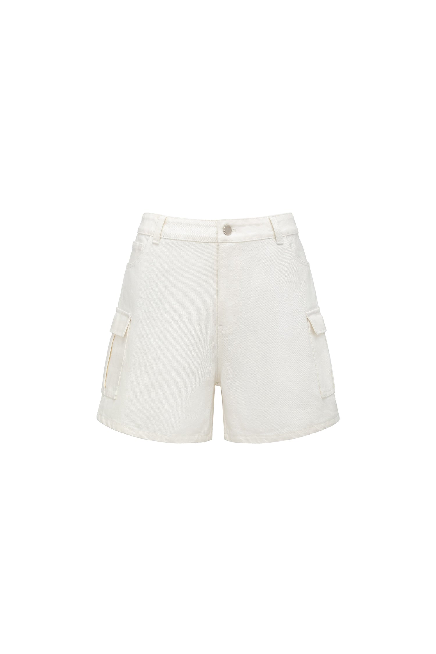 oinimi_White_Vintage_Bermuda_Cargo_Button_Fly_Pocket_Women&