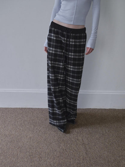 DKZ OFFICIAL Black Plaid Pockets Women&