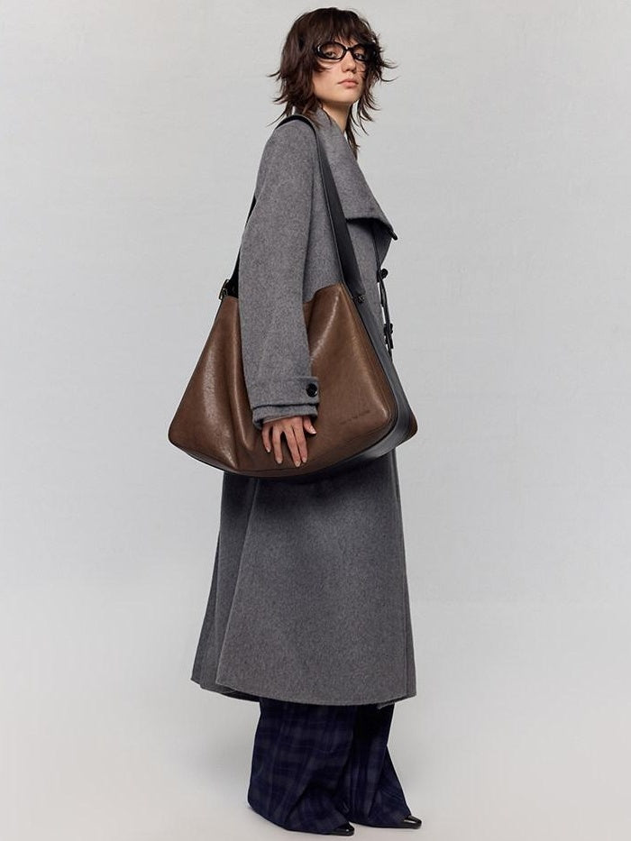 RUN TO THE FUTURE Large Zipper Pocket Casual Minimalist Single Strap Everyday Cross Body Bags