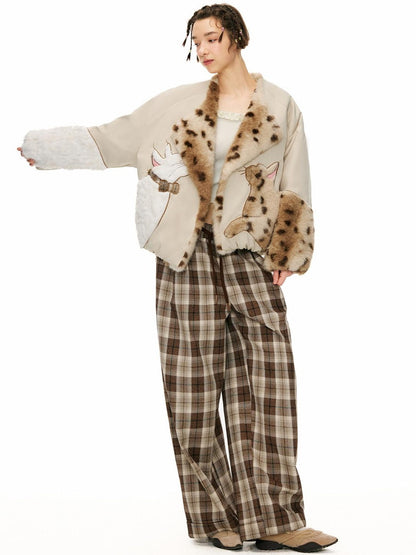 OuttheBlue 90 Percent Duck Down Warm Thick Casual Loose Short Lapel Women Down Jackets