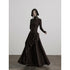 INDULGE Stretchy Soft Asymmetric Cinched Waist Aline Knit Women Casual Maxi Dresses