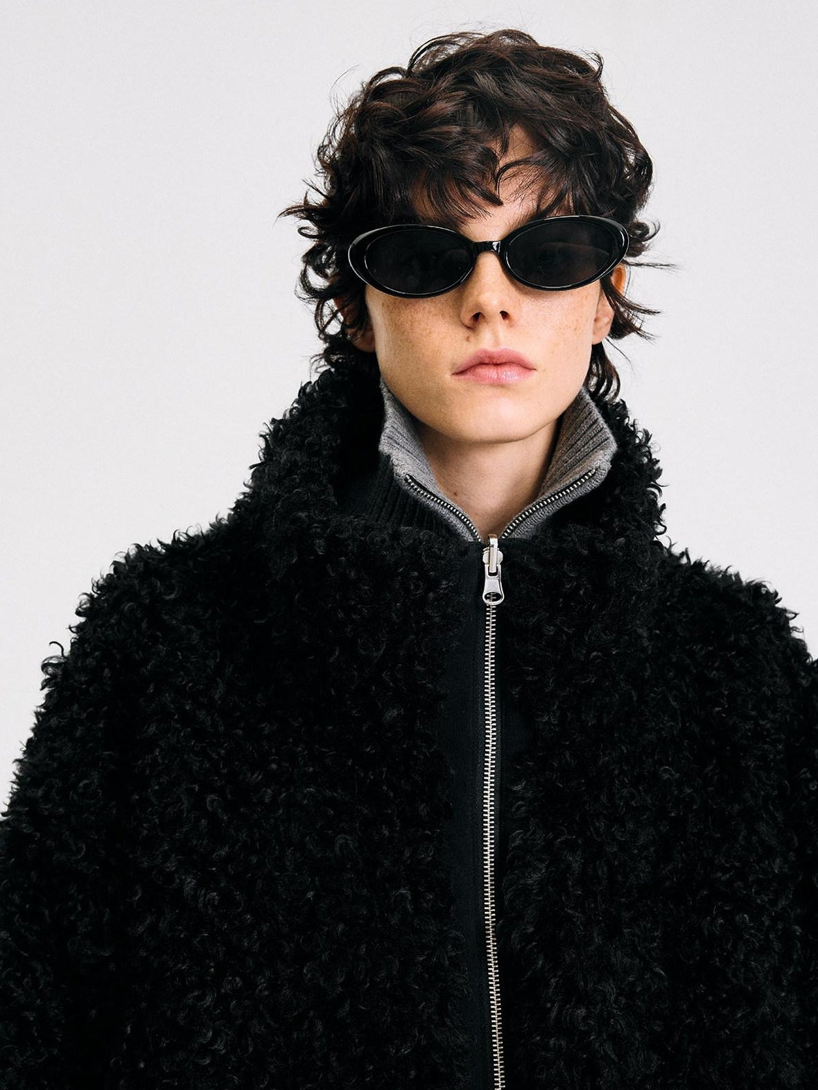 RUN TO THE FUTURE Reversible Fleece Lined Loose Fit Long Vintage Black Womens Puffer Jackets