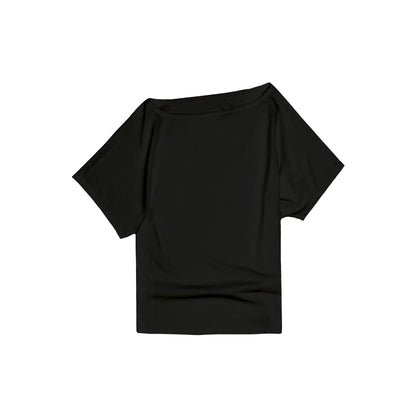 Northbutsouth_Multicolor_Snowflake_Texture_Asymmetric_Shoulder_Women&