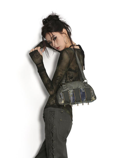 Low pixel Pure Cotton Low Waist Slim Fit Casual Women Olive Green Flared Pants