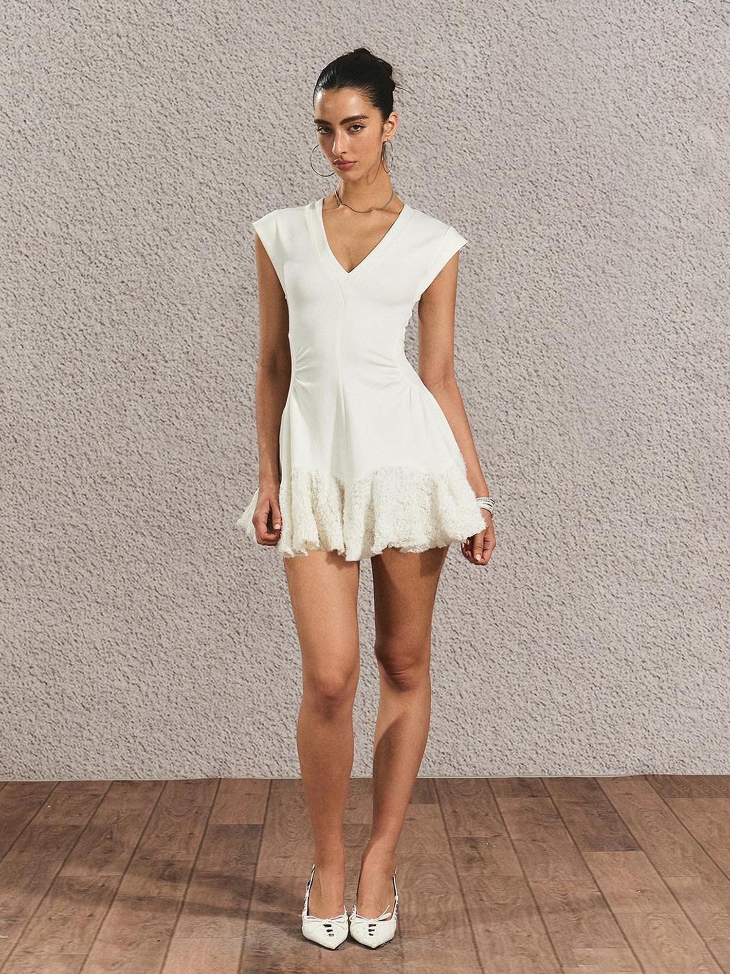 The NeverMore High Waist Street Slim Fit Spaghetti Strap Polyester Everyday Chic Mini Dresses