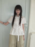 ang_project_Korean_Turn_Down_Collar_Single_Button_Tie_Waist_Women&