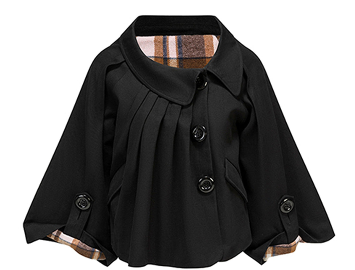 nit_alcove_Pure_Cotton_Workwear_Loose_Peter_Pan_Collar_Longsleeve_Black_Top_&amp;_Skirt_Sets_MISSTT