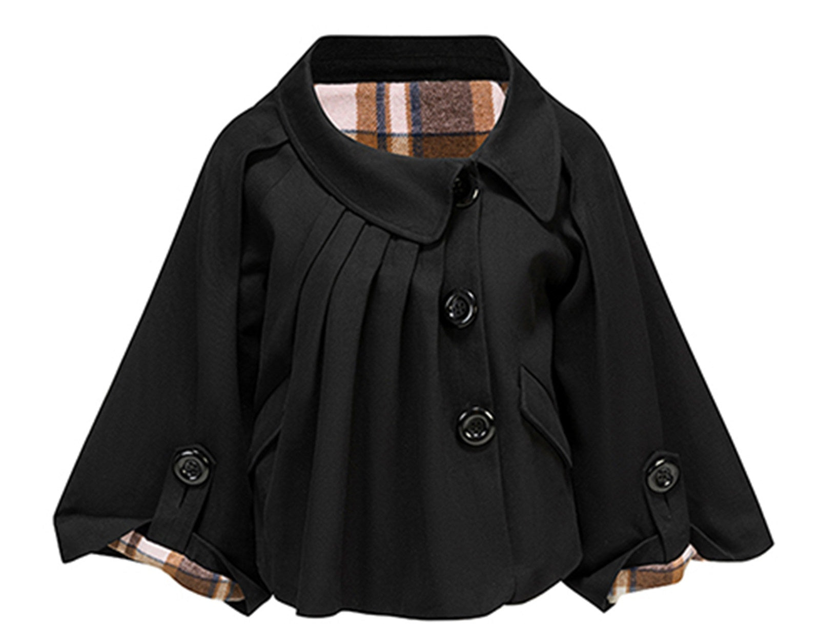 nit_alcove_Pure_Cotton_Workwear_Loose_Peter_Pan_Collar_Longsleeve_Black_Top_&amp;_Skirt_Sets_MISSTT