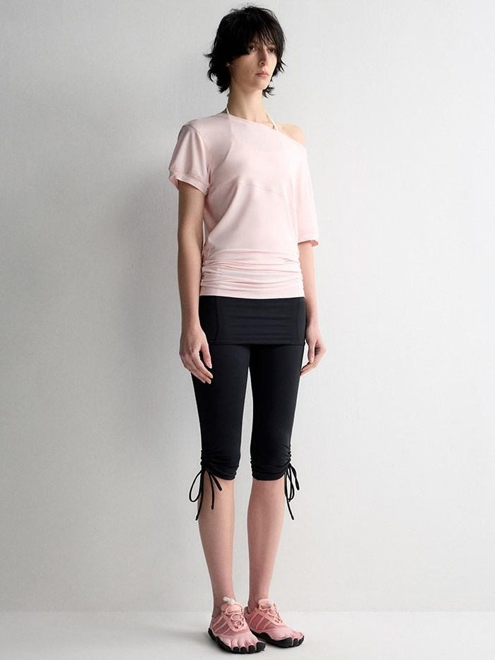 RUN TO THE FUTURE Breathable Modal Slim Fit Boat Neck Casual Women Solid Short Sleeve T-Shirts