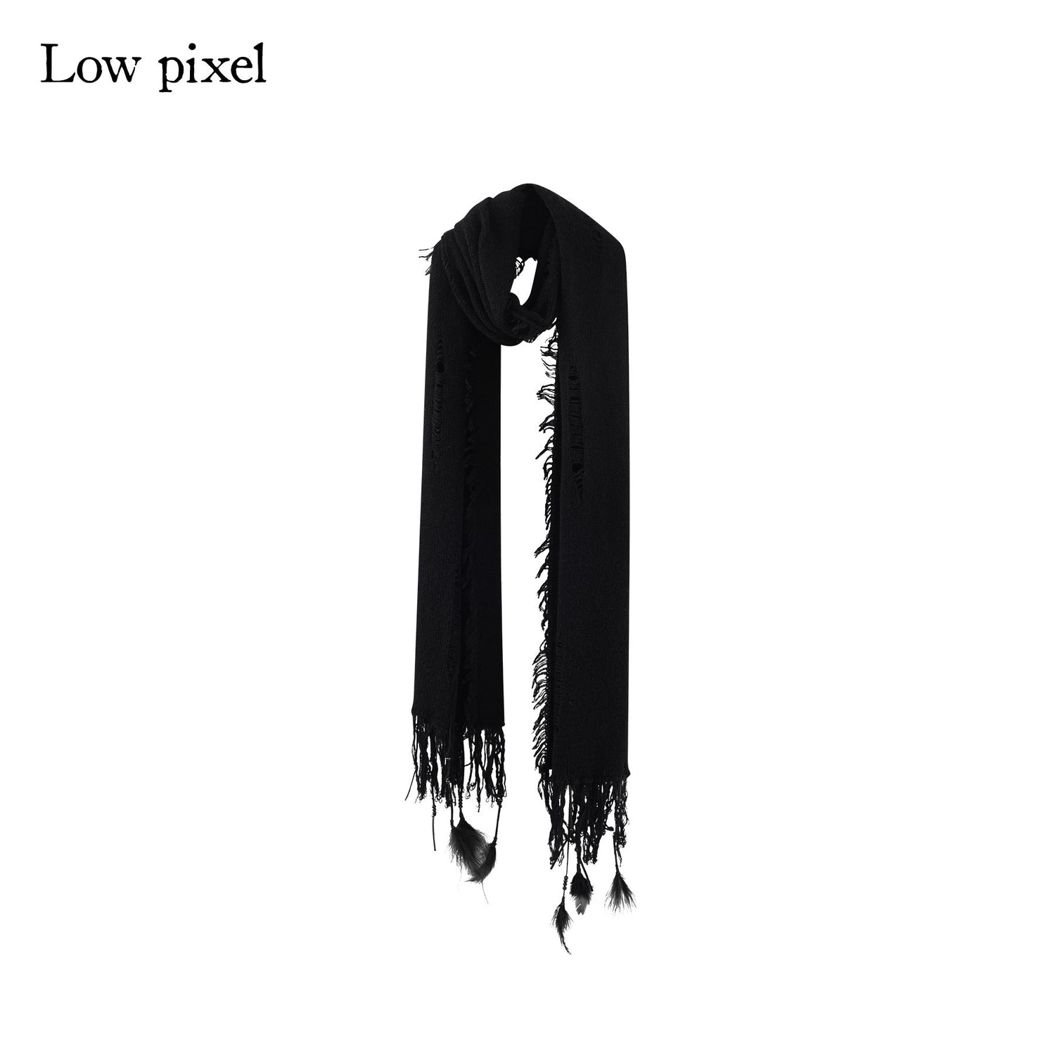 Low_pixel_Waist_Defining_Wool_Knit_Tassel_Casual_Long_Sleeve_Round_Neck_Black_Maxi_Dresses_MISSTT