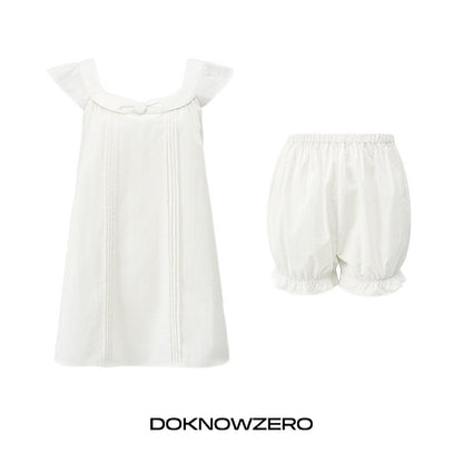 DKZ_OFFICIAL_White_Doll_Collar_A_Line_Two_Piece_Women&