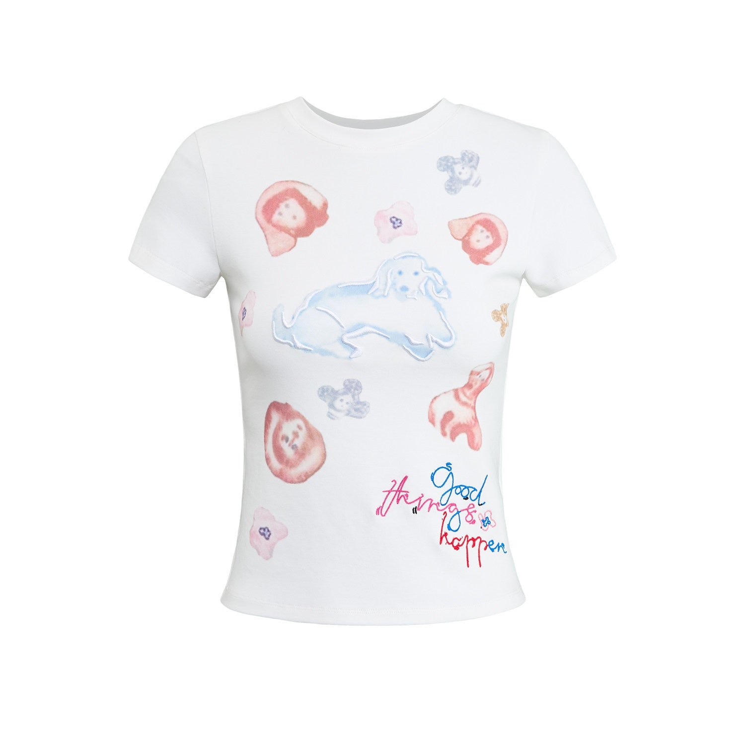RUN TO THE FUTURE Soft Cotton Stretch Casual Slim Fit Animal Print Women Crop Tops