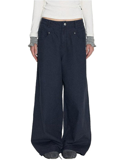 NAPSNAPS Distressed Graphite Wash Double Waist Women&