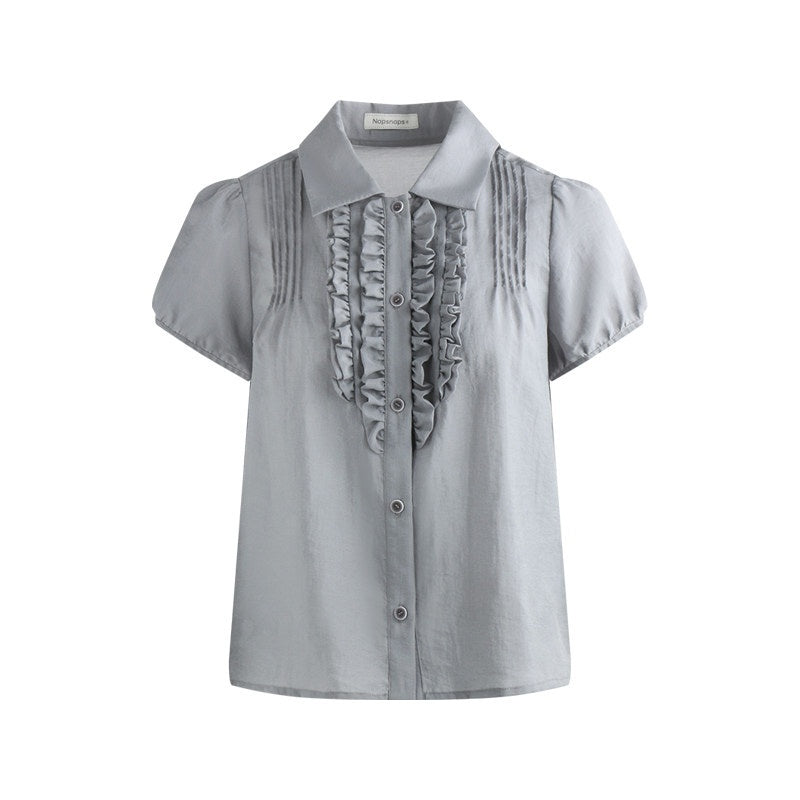 NAPSNAPS_Gray_Blue_Lace_Puff_Sleeves_Cardigan_Women&