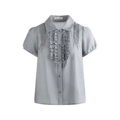 NAPSNAPS_Gray_Blue_Lace_Puff_Sleeves_Cardigan_Women&
