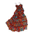 The NeverMore Vintage High Waist A Line Sleeveless V-neck Travel Polyester Maxi Dresses