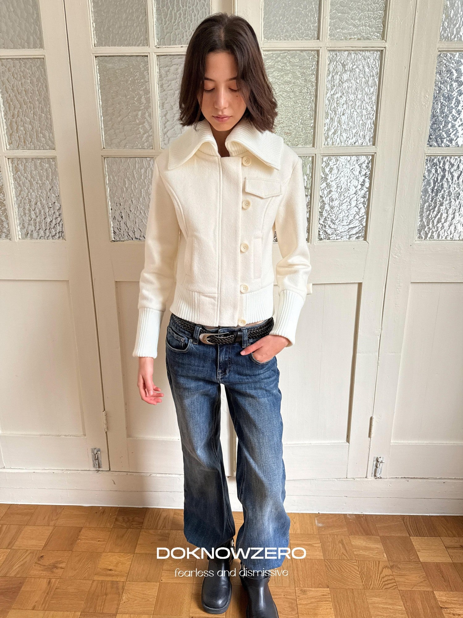 DKZ OFFICIAL Blue Washed Pocket Cleanfit Women&