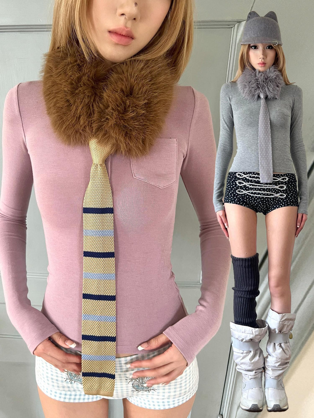 nit alcove Soft 100 Percent Cotton Commuter Slim Fit Unisex Customizable Fur Scarves