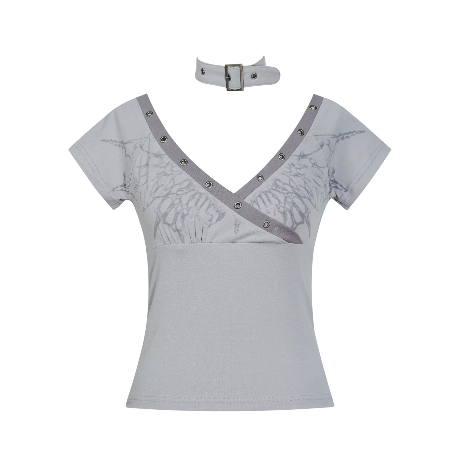 Cest_Nous_Pink_Blue_Butterfly_Print_Cross_V-neck_Women&