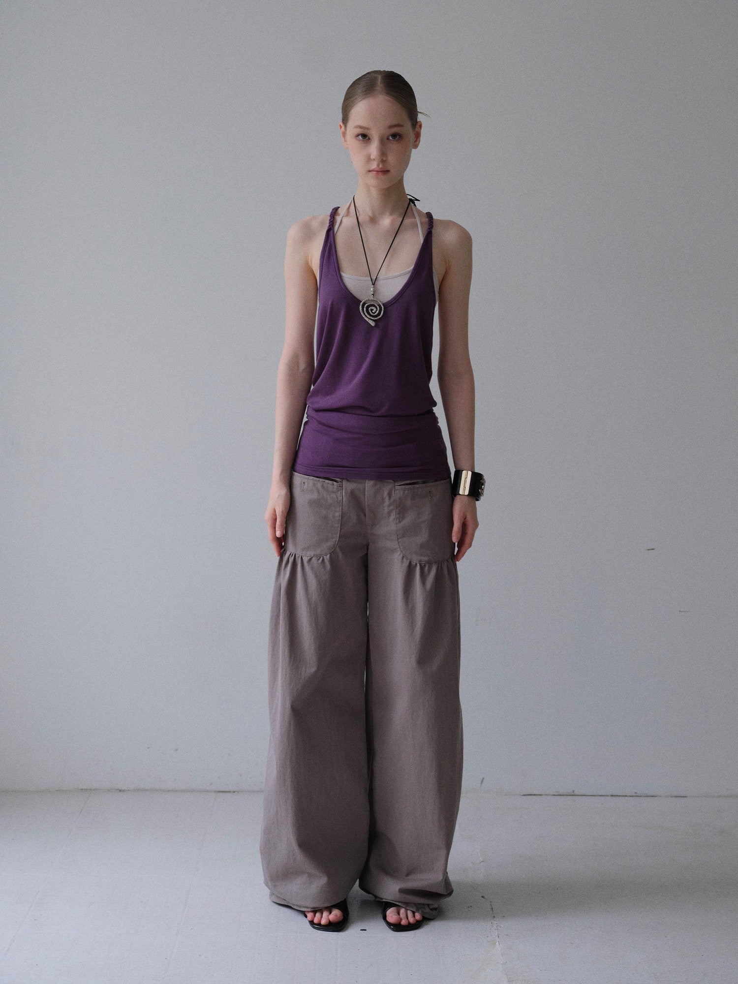 DKZ OFFICIAL Colorblock Offset Twist Knot Women&