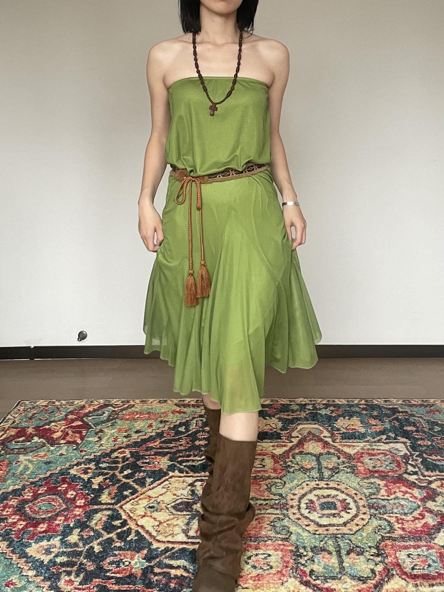 Wet Tail Elastic Mid Waist Chinese Inspired Mermaid Hem Casual Women Maxi Skirts
