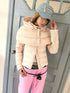 nit alcove 95% White Duck Down Detachable Hood Short Waterproof Polka Dot Down Jackets