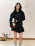 7Shiftin Office Two Piece Long Sleeve Classic Collar Button Women Denim Jackets