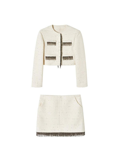 AnnoMundi Sequin Textured Boucle Two Piece Women&