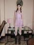 9rotic Sparkling Sequin Ins Style A Line V-ceck Sleeveless Slim Violet Maxi Dresses