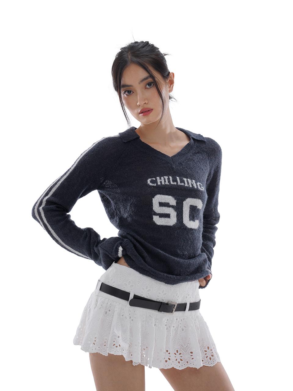 SweetChilling A-Line Pleated Skirt With Belt Low Waist Preppy Style Skirts