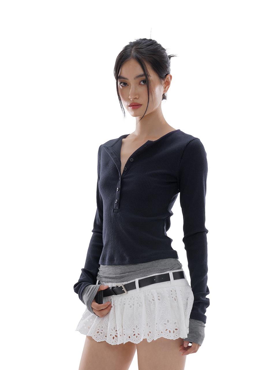 SweetChilling A-Line Pleated Skirt With Belt Low Waist Preppy Style Skirts