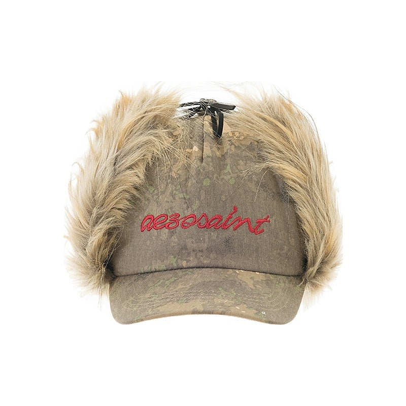 AE30_Saint_Camouflage_Colorblock_Embroidery_Earflap_Streetwear_Women&