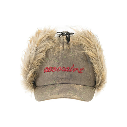 AE30_Saint_Camouflage_Colorblock_Embroidery_Earflap_Streetwear_Women&