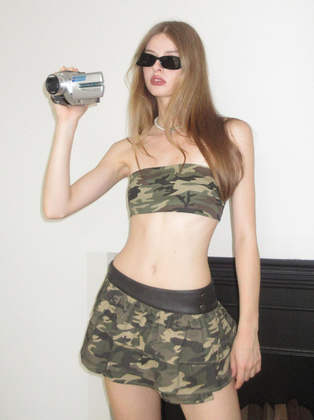 AE30 Saint Camouflage Zip Front Streetwear Women&