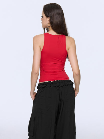AE30 Saint Cutout V-neck High Stretch Slim Fit Women&