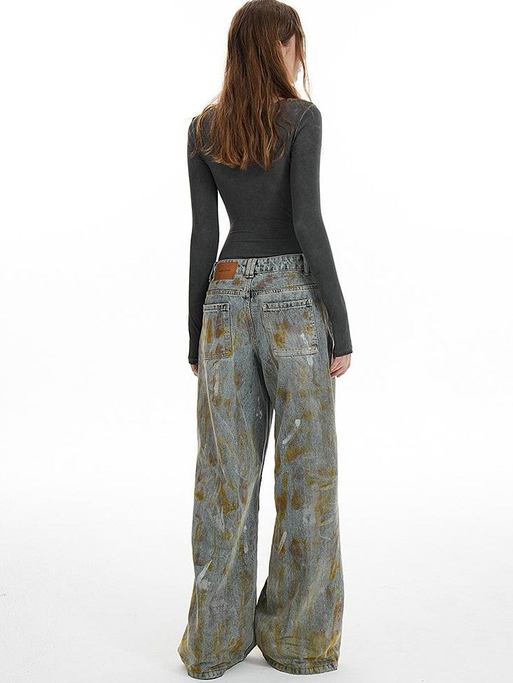 AE30 Saint Painted Distressed Washed Loose Fit Women&