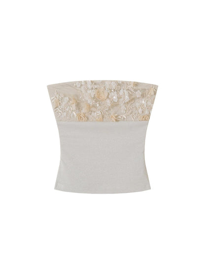 AE30 Saint Sequin Embroidered Beaded Mesh Panel Slim Fit Women&