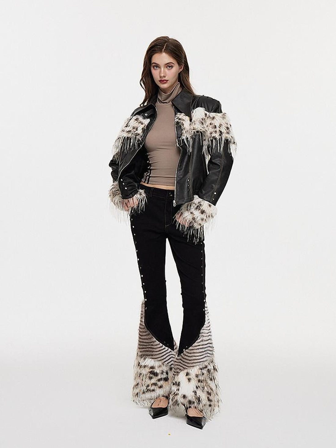 AE30 Saint Slim Fit Stretch Heavy Patch Fur Women&