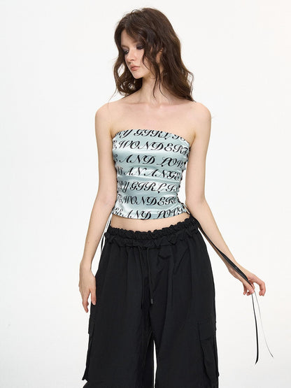 AE30 Saint Slim Fit Two Piece Letter Print Lace Up Padded Women&