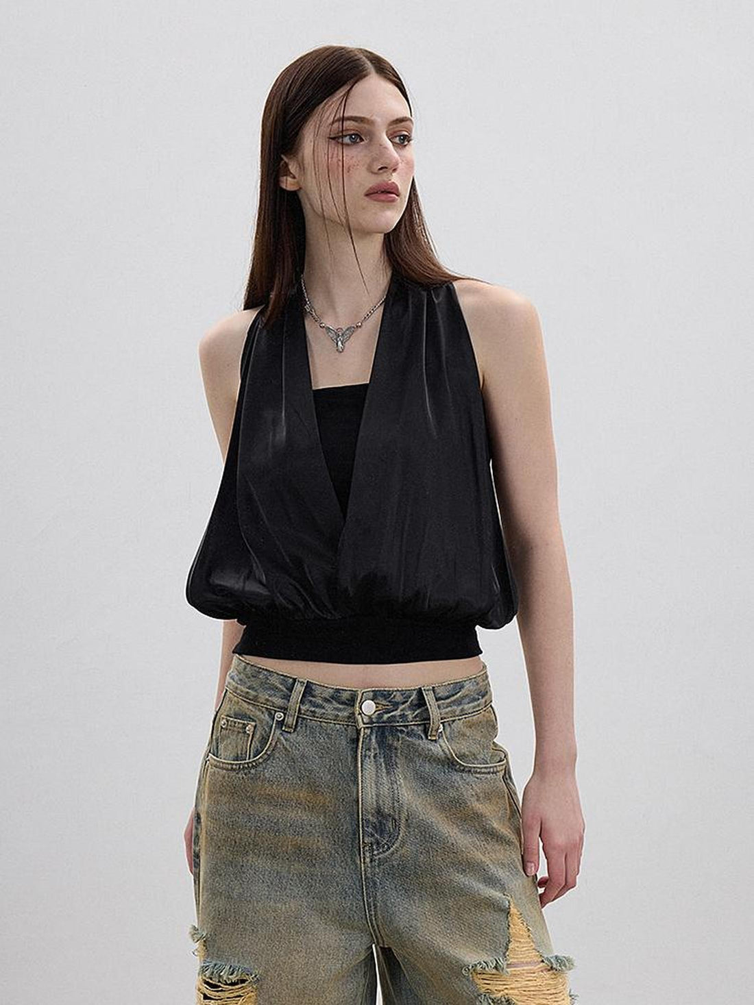AE30 Saint Spliced Convertible Slim Fit Solid Women&