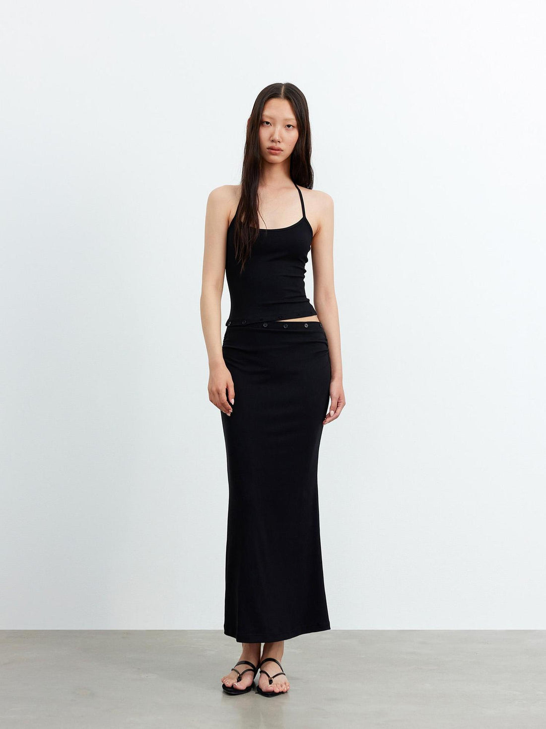 AFTADAWN 2-In-1 Modal Tank Dress With Detachable Lining