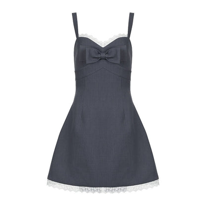 AFTADAWN_3d_Bow_V-neck_Cinched_Waist_Aline_Wide_Strap_Women&