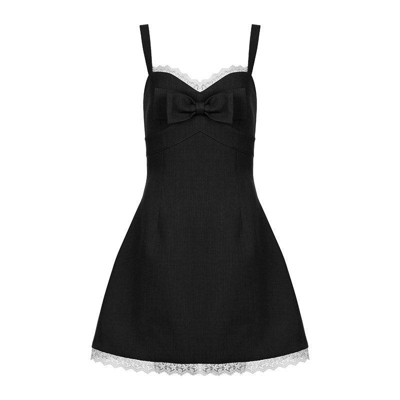 AFTADAWN_3d_Bow_V-neck_Cinched_Waist_Aline_Wide_Strap_Women&